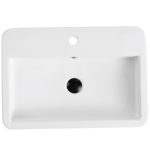 Ceramic Bathroom Top Mounted Vessel Sink