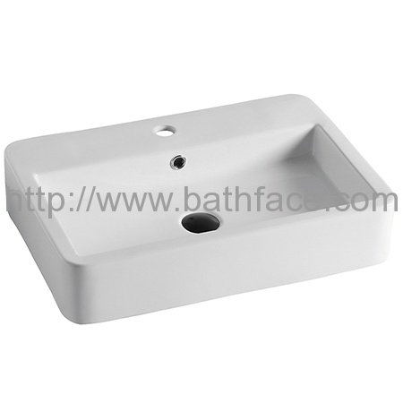 Ceramic Bathroom Top Mounted Vessel Sink