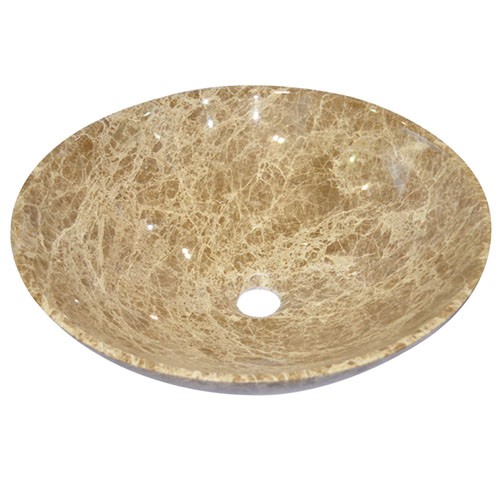 Import Light Emperador Bathroom Sink