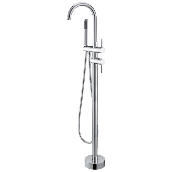 Brass Floor Standing Bathtub Mixer