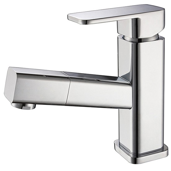 Pull Out Spray Brass Wash Basin Mixer