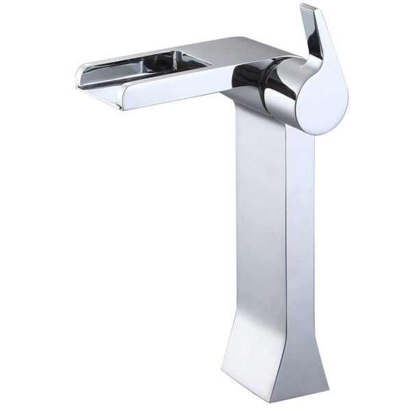 Brass Bathroom Cascade Basin Mixer