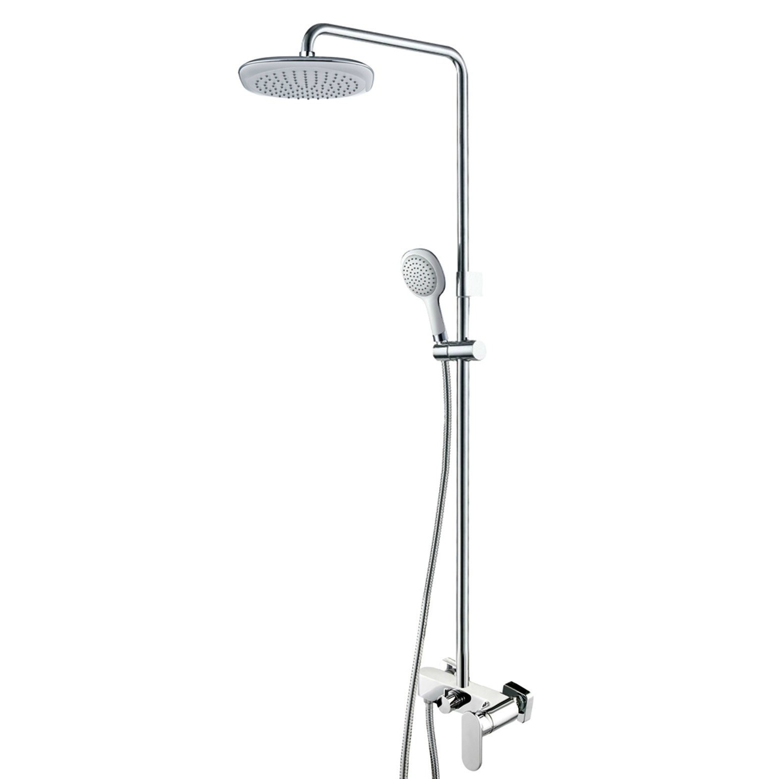 Single Lever Brass Bathroom Shower Pole