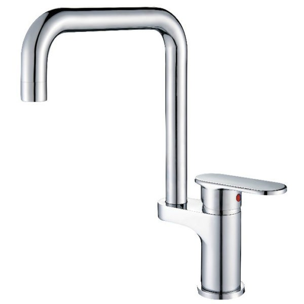 Single Hole Swivel Spout Brass Kitchen Faucet