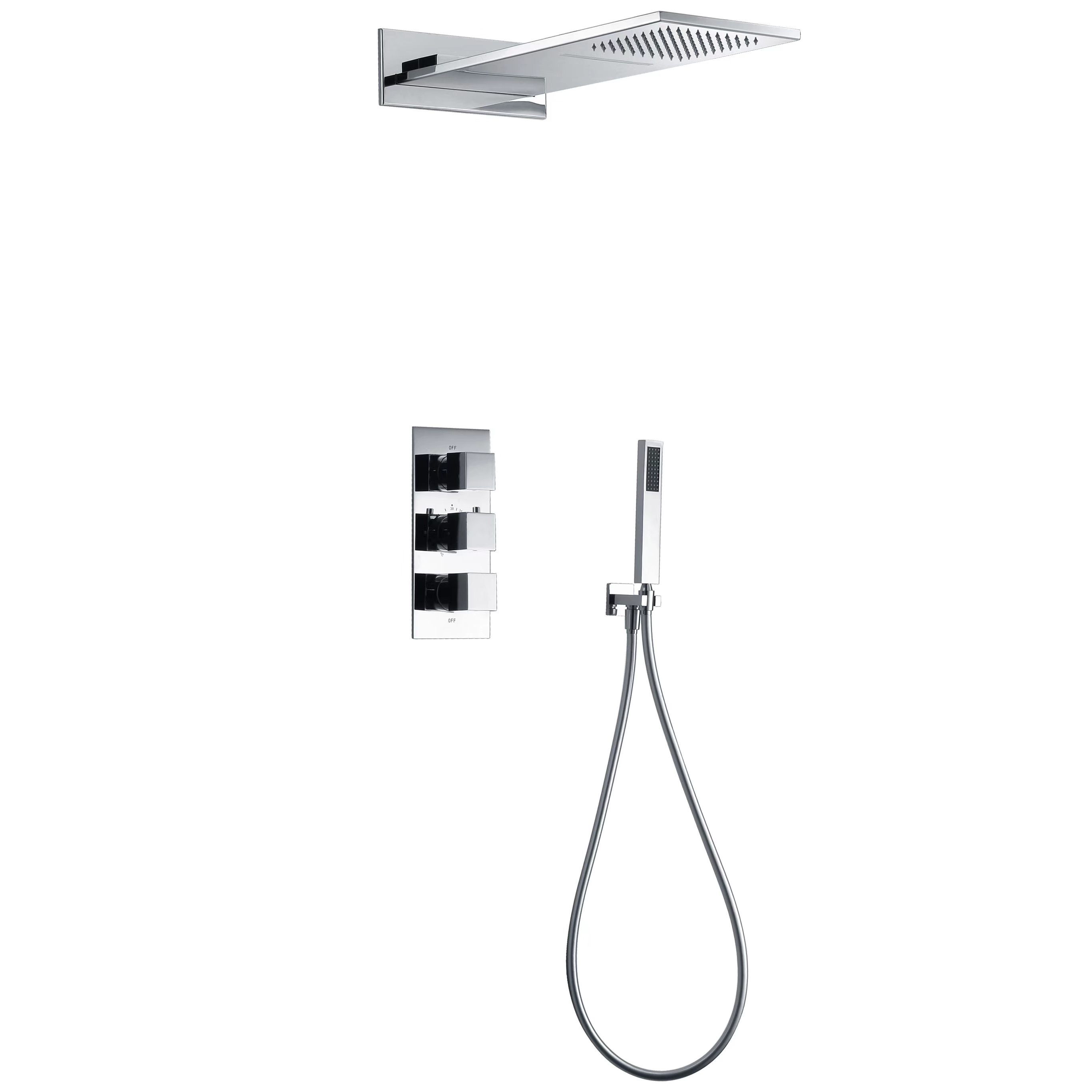 Concealed In Wall Thermostatic Shower