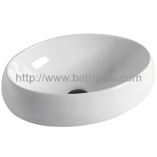 Bathroom Above Counter Oval Ceramic Sink