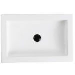 Bathroom Above Counter Ceramic White Vessel