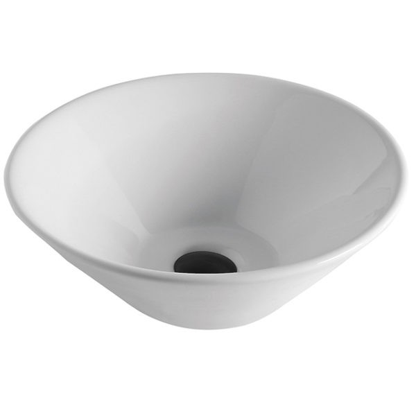 Ceramic Bathroom Top Mount White Wash Basin