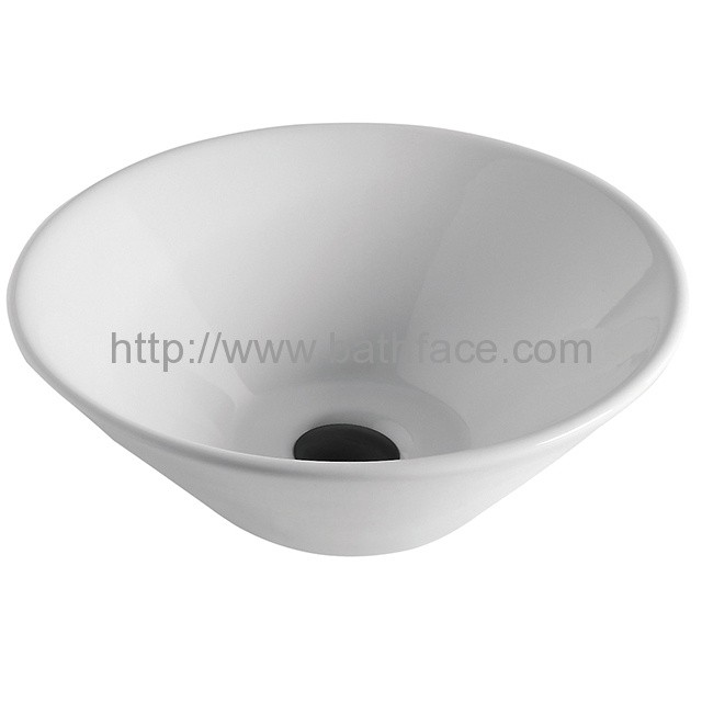 Ceramic Bathroom Top Mount White Wash Basin