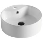 Ceramic Bathroom Top Mount White Basin Sink