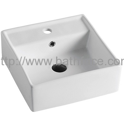 Ceramic Bathroom Counter Mounted Wash Basin