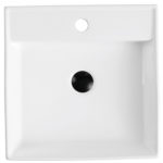 Ceramic Bathroom Counter Mounted Vessel Sink