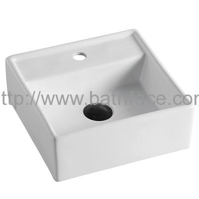 Ceramic Bathroom Counter Mounted Vessel Sink