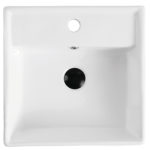 Ceramic Bathroom Counter Mounted Art Sink