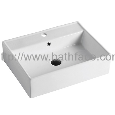 Ceramic Bathroom Counter Mounted Basin Sink