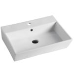 Ceramic Bathroom Counter Mounted Art Vessel Sink