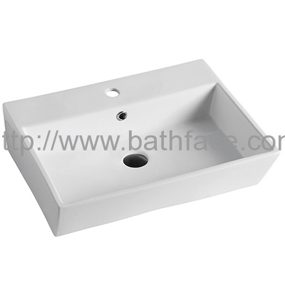 Ceramic Bathroom Counter Mounted Art Vessel Sink