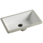 Ceramic Undermount Square White Basin Sink