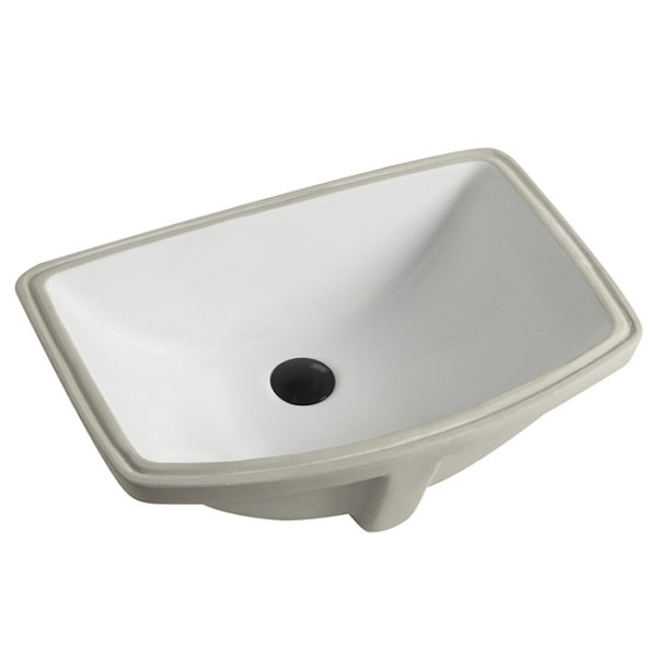 Ceramic Under Counter Mounted Square Washbasin