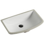 Ceramic Under Counter Mount White Lavatory Sink