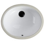 Vitreous China Undermount Bathroom Sink