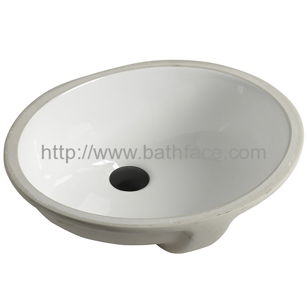 Ceramic Undermount Oval Wash Basin