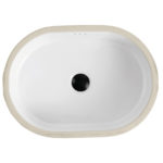 Vitreous China Under Counter Mounted Bathroom Sink