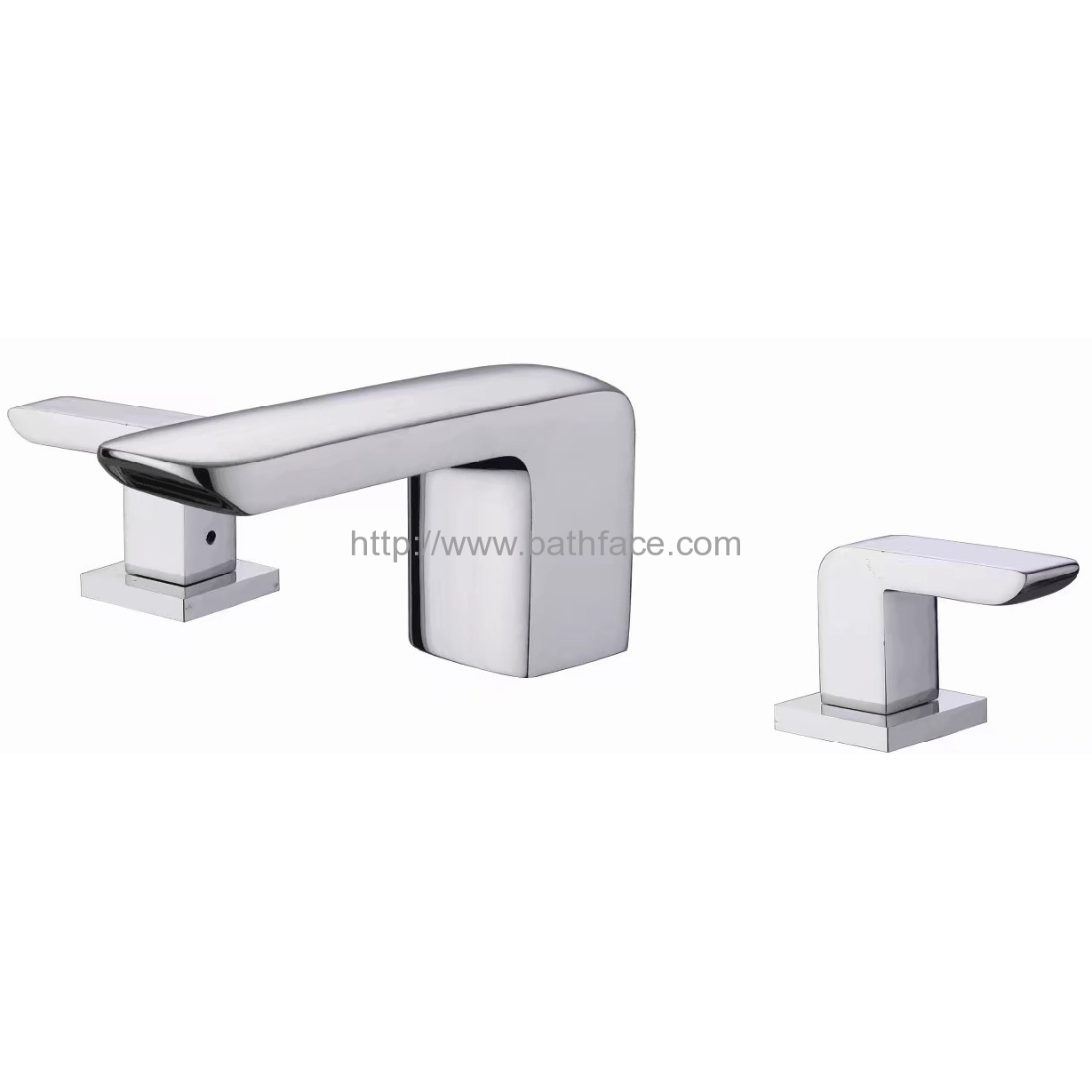 Brass Two Handle Widespread Bathroom Faucet
