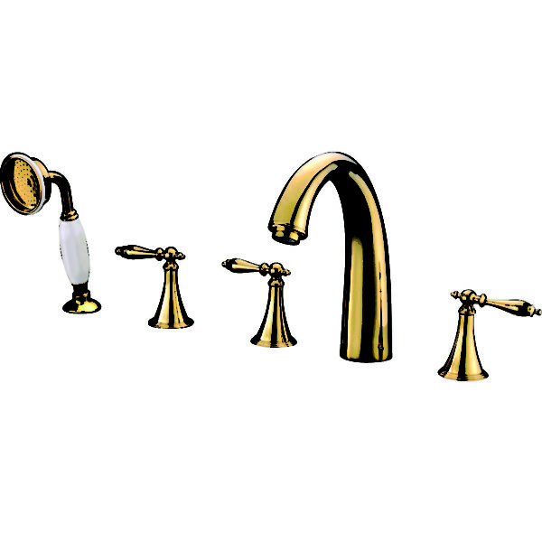 Brass Deck Mounted 5 hole Bath Faucet