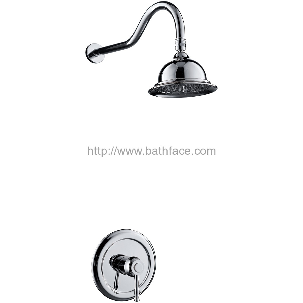 Brass Recessed in Wall Valve Shower Mixer