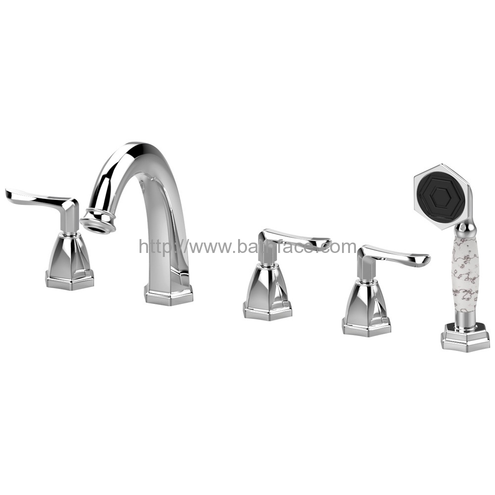 Brass Lavatory Widespread Bath Faucet