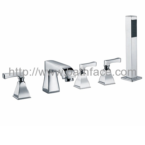 Brass Lavatory 5 Hole Bath Faucet