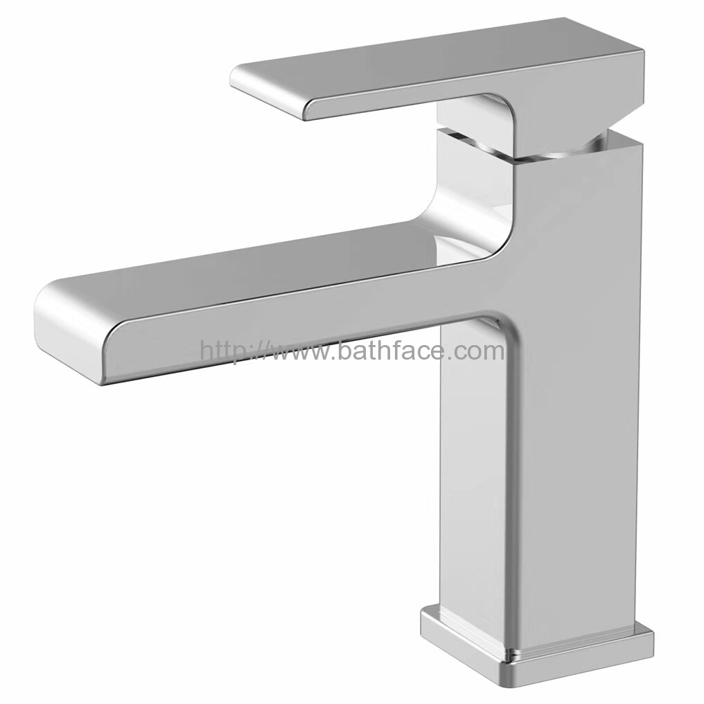 Brass Single Lever Bathroom Sink Faucet