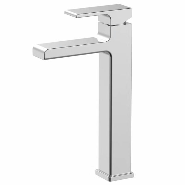 Brass Single Lever Bathroom Vessel Faucet