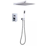 Ultra Thin Metal Rain Shower Brass Shower Mixer