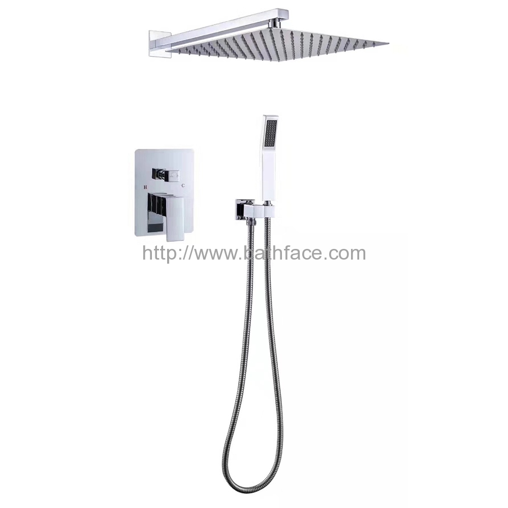 Ultra Thin Metal Rain Shower Brass Shower Mixer