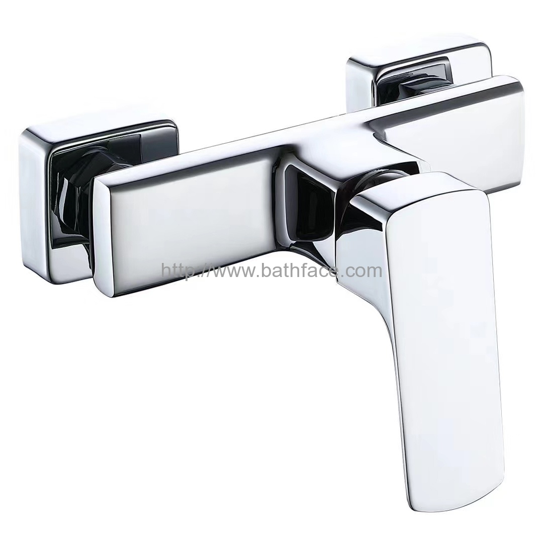 Brass Square Bathroom Shower Faucet
