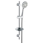 Chrome Soap Dish Shower Rail 4 Way Hand Shower