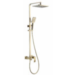 Brass Gold Brushed 3 Function Shower Tap