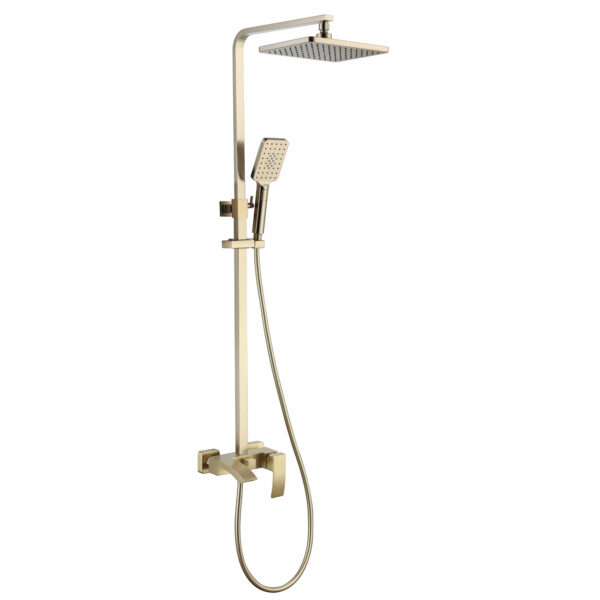 Brass Gold Brushed 3 Function Shower Tap