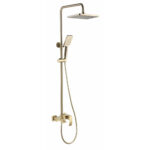 Gold Brushed 3 Function Shower Faucet