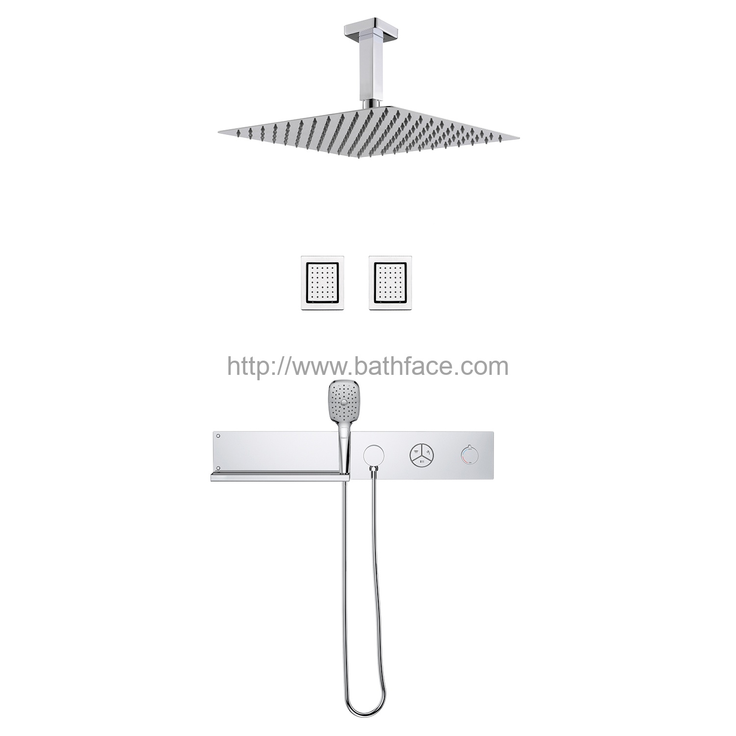 Concealed 3F Bath Shower Mixer