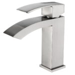 Brushed Nickel Brass Lavatory Basin Mixer