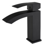 Matte Black Brass Lavatory Basin Tap