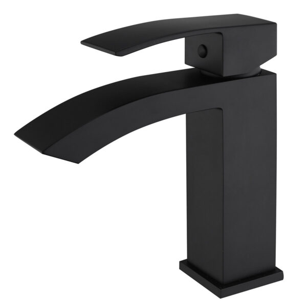 Matte Black Brass Lavatory Basin Tap