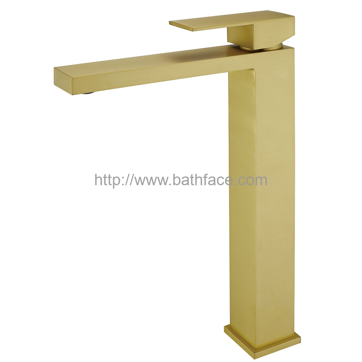 Gold Brushed High Brass Art Basin Faucet