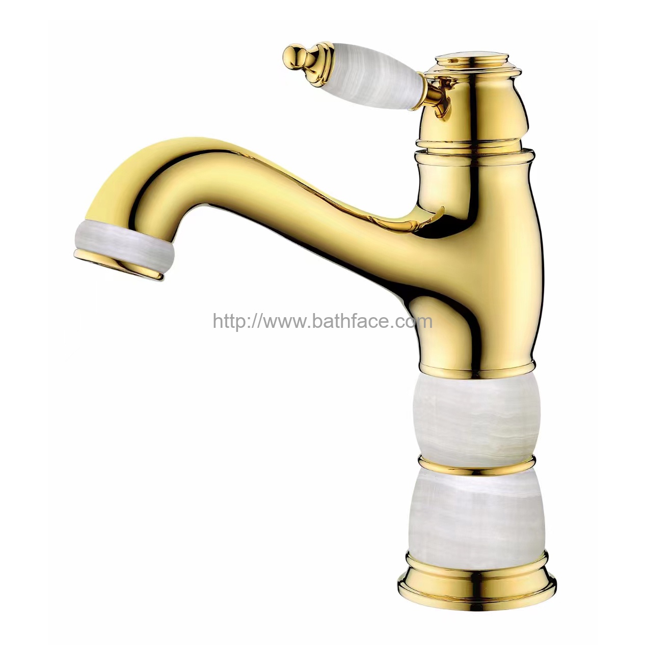 Brass Jade Basin Faucet